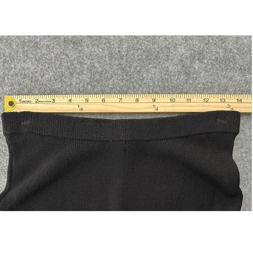 Vintage St. John Basics Black Santana Knit Pull On Pants Size 2 Made In USA 90s